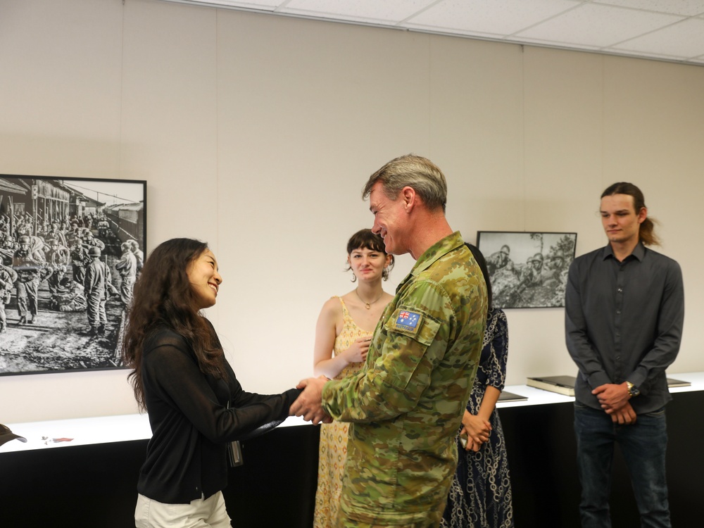 Promotion Ceremony for AUS army LTC Bret Hartely to COL