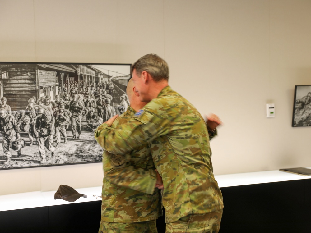 Promotion Ceremony for AUS army LTC Bret Hartely to COL