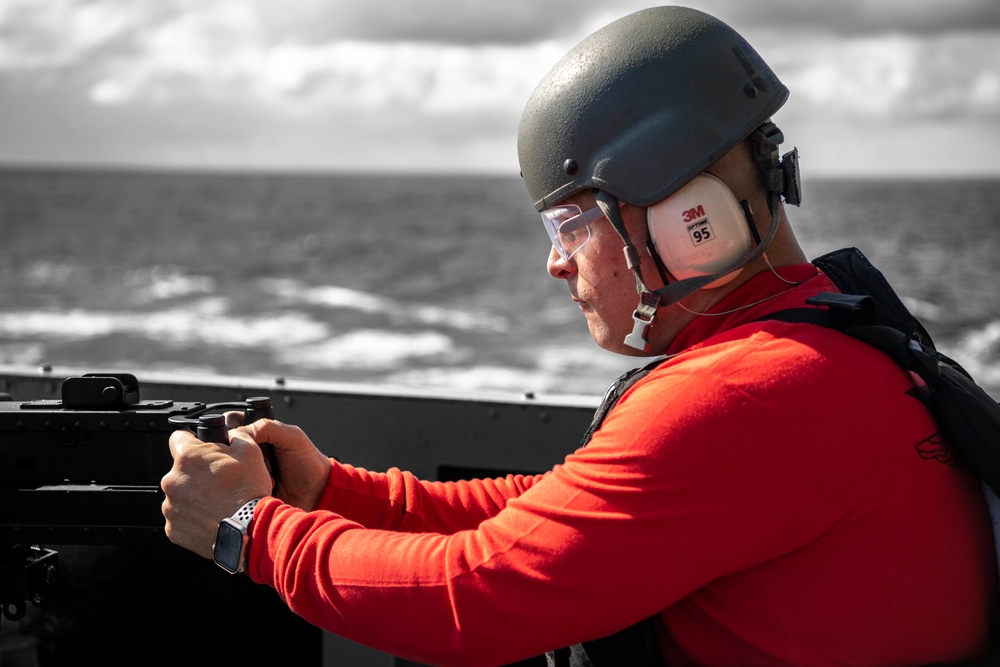 USS Carl Vinson (CVN 70) Conducts a Weapons Live Fire Exercise