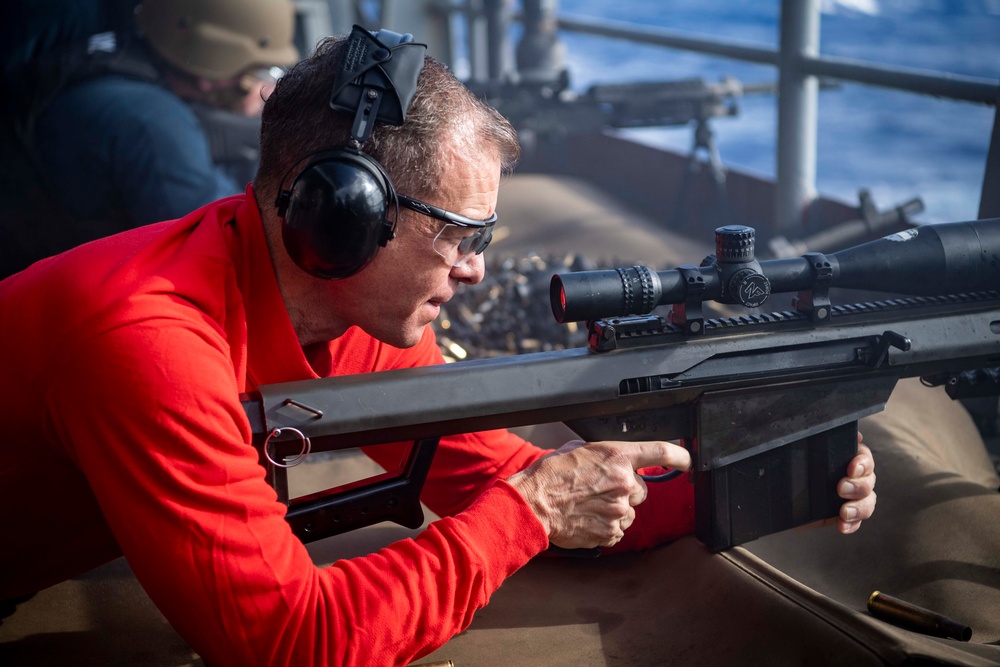 USS Carl Vinson (CVN 70) Conducts a Weapons Live Fire Exercise