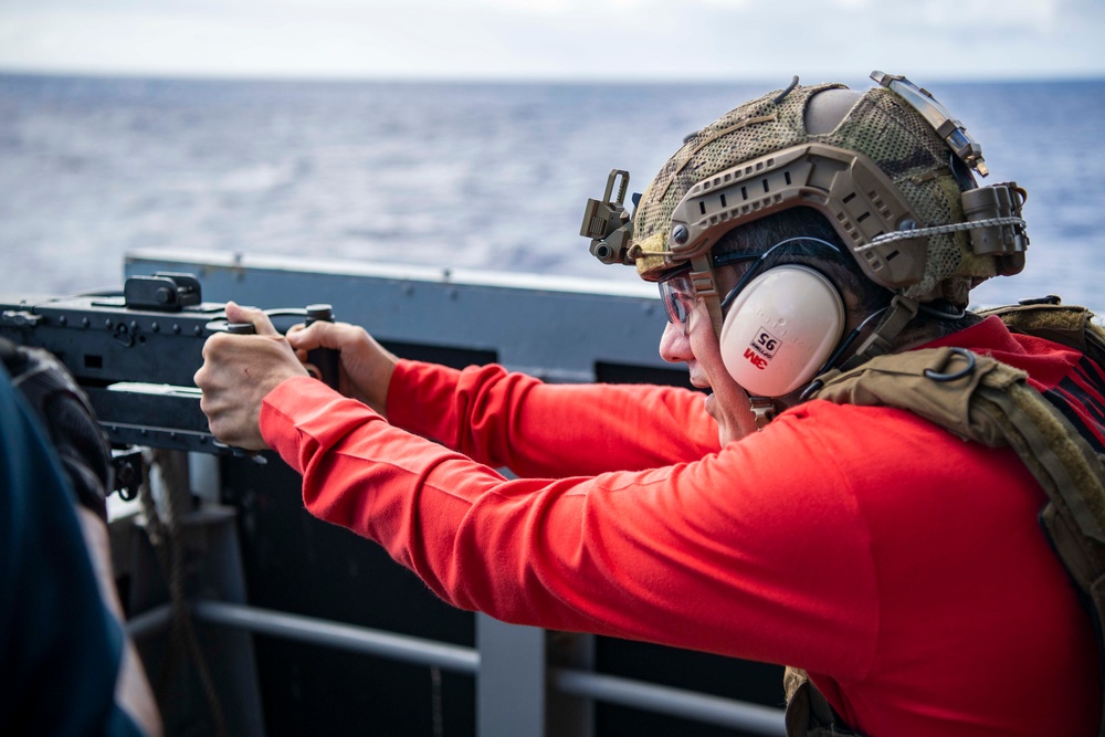 USS Carl Vinson (CVN 70) Conducts a Weapons Live Fire Exercise