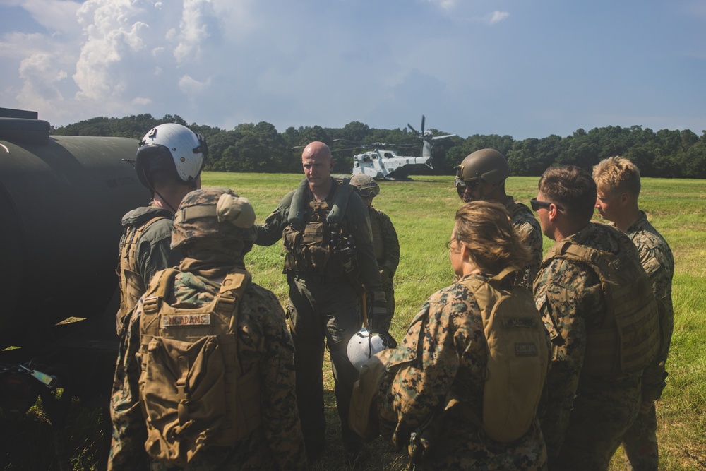 U.S. Marines Conduct Helicopter Support Team Operations During Large Scale Exercise