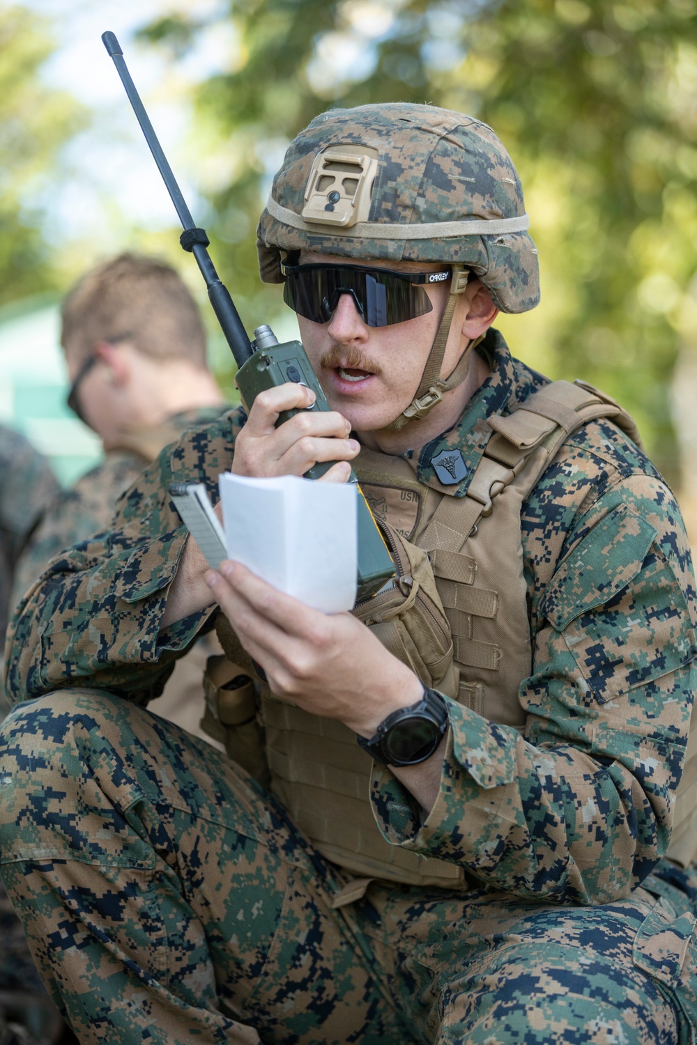 Marines and Sailors practice mass casualty evacuation drills