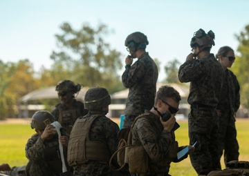 Marines and Sailors practice mass casualty evacuation drills