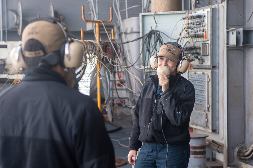 Sailors Use Sound Powered Phone