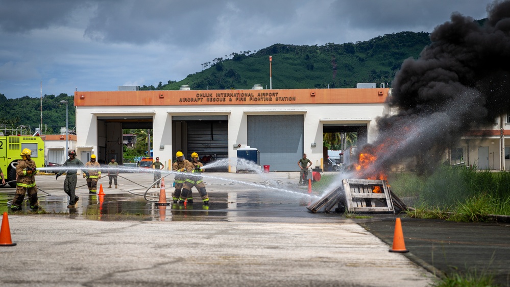 KM23: Chuuk Aircraft Rescue Fire Fighting Live Fire Training