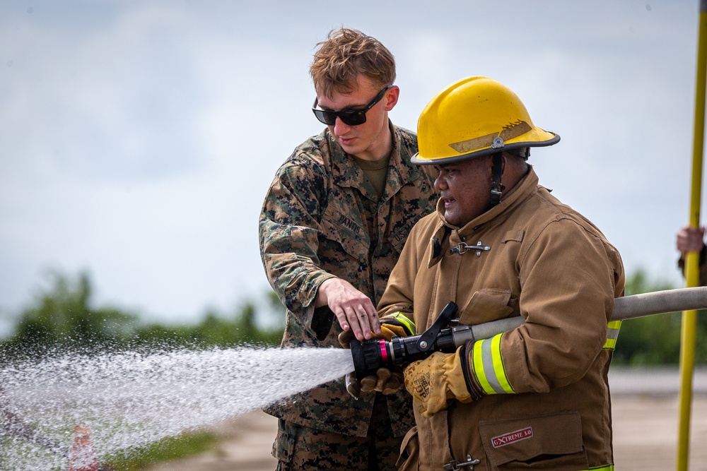 KM23: Chuuk Aircraft Rescue Fire Fighting Live Fire Training