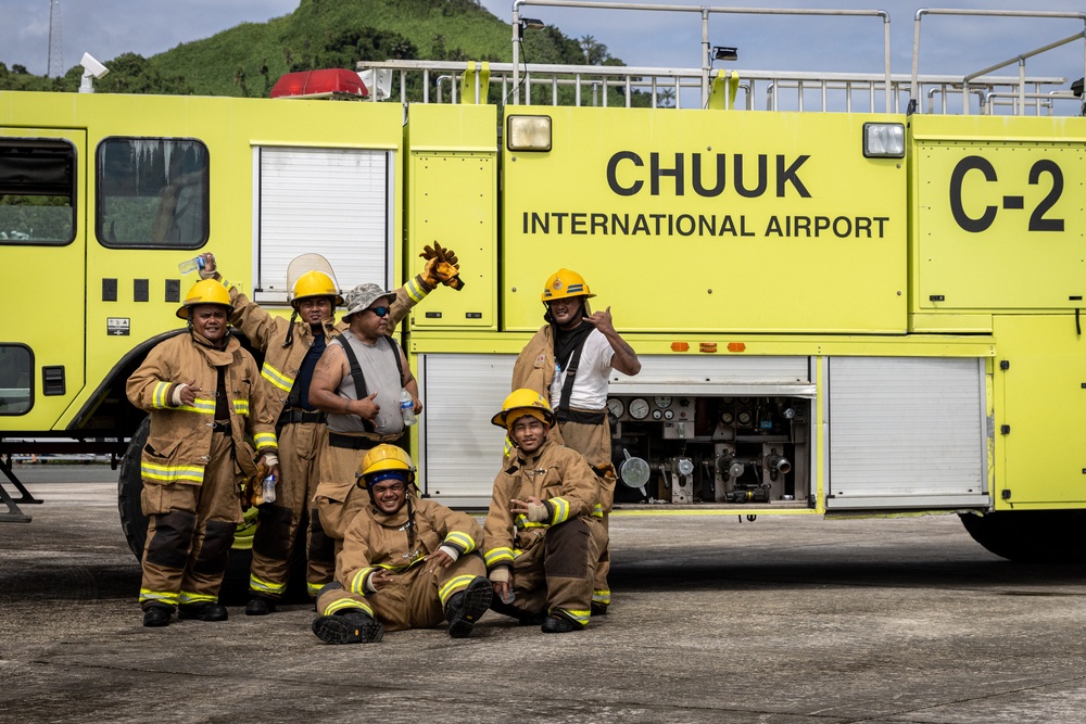 KM23: Chuuk Aircraft Rescue Fire Fighting Live Fire Training