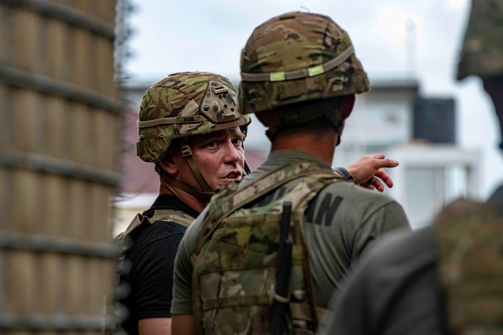 475th EABS, Task Force - Tomahawk conduct base defense exercise at CSL Manda Bay