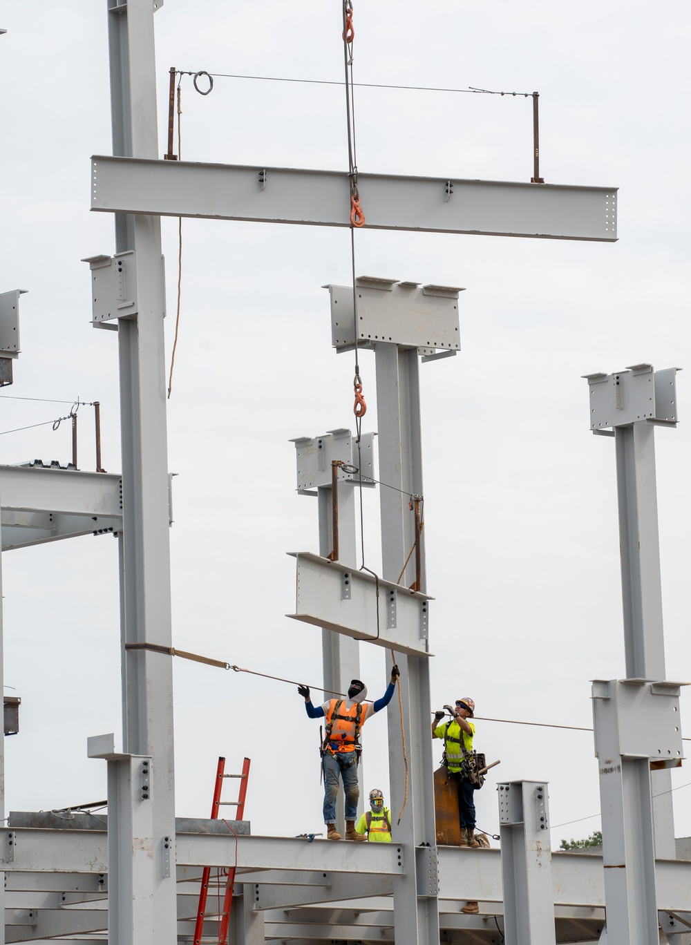 Construction continues on the site of the Louisville VA Medical Center Aug. 2