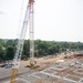 Construction continues on the site of the Louisville VA Medical Center Aug. 9