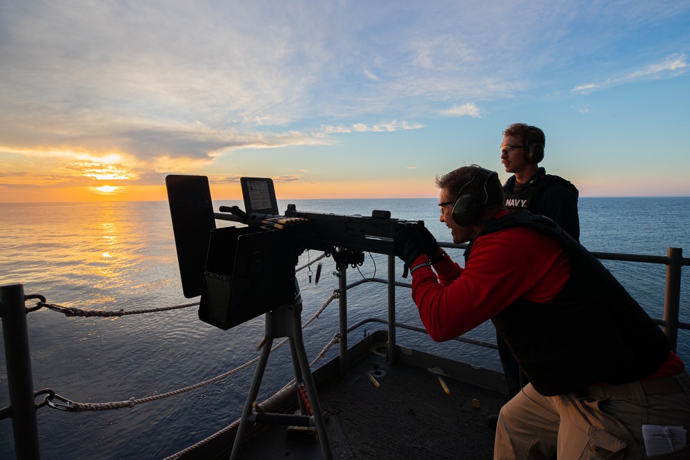 George Washington Triad participate in Weapons Training