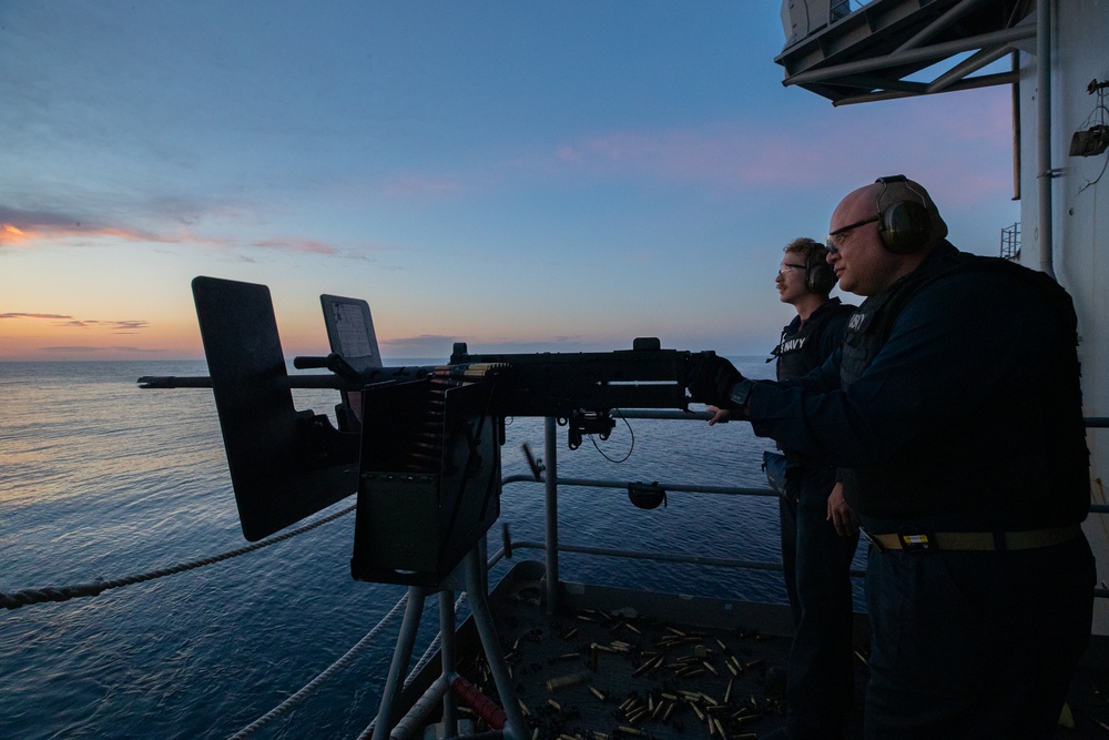 George Washington Triad participate in Weapons Training