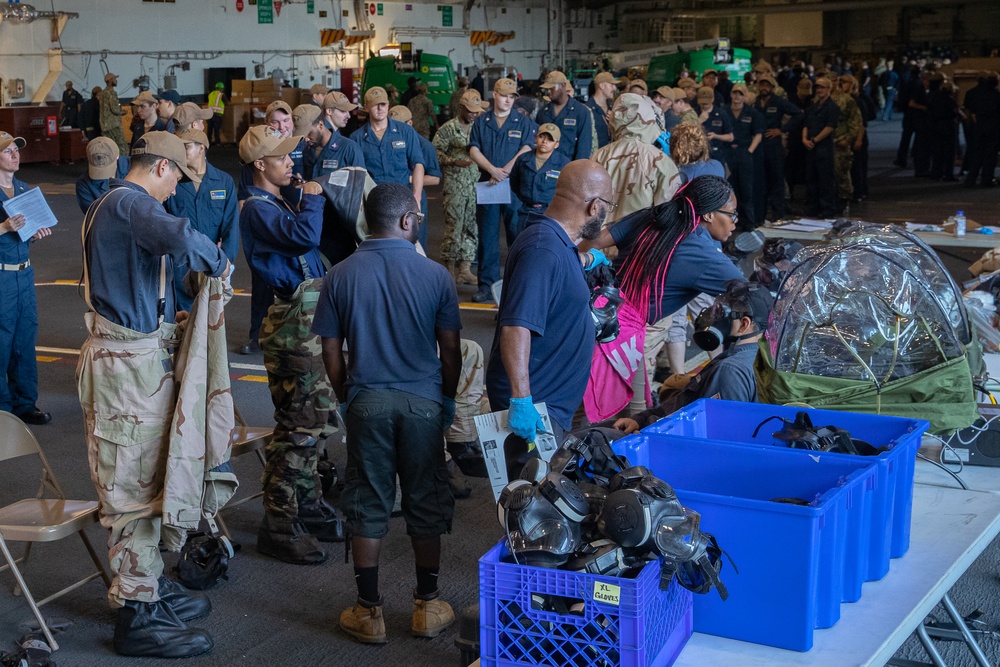 CBR Equipment Fit Test Aboard CVN 73