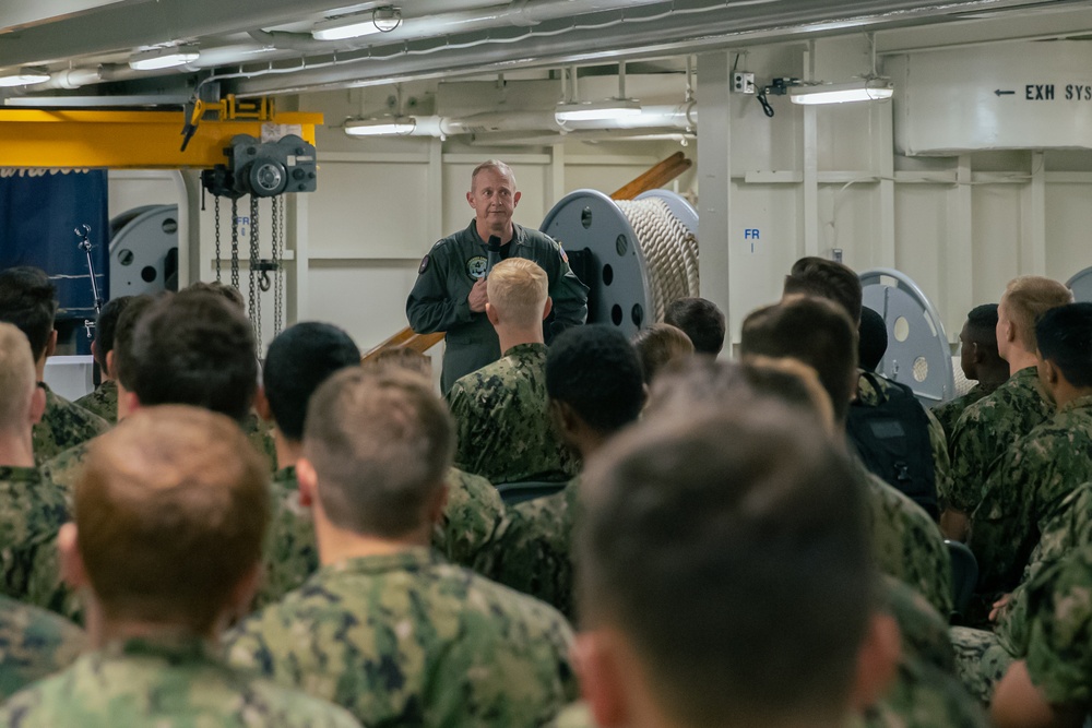 Rear Admiral Aboard CVN 73