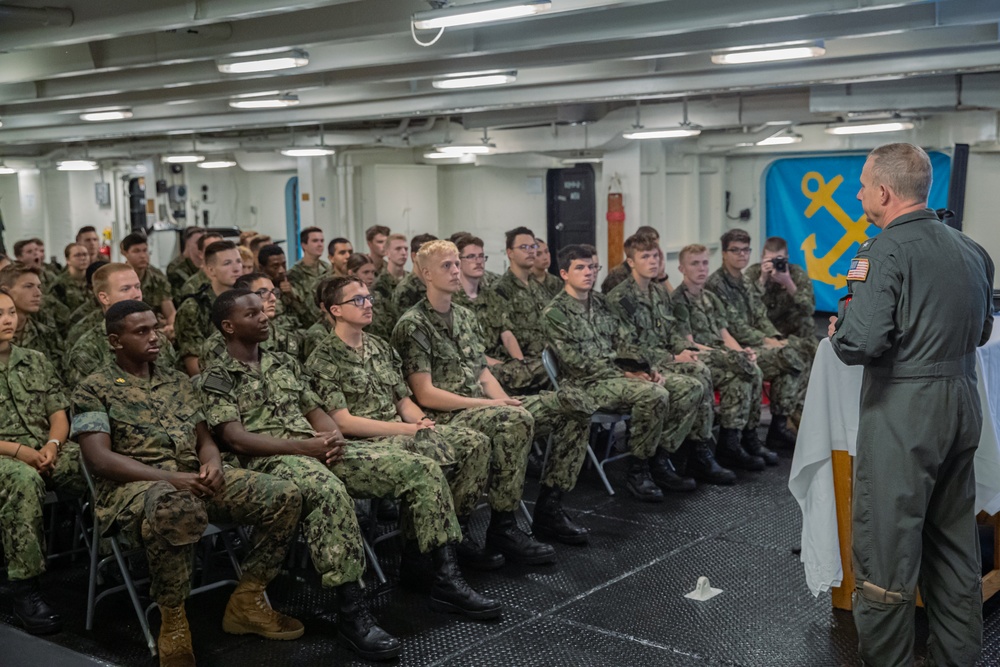 Rear Admiral Aboard CVN 73