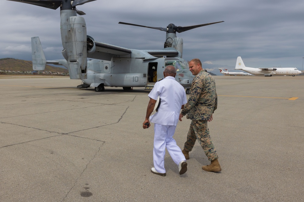 Marine Corps, Navy leaders attend after action debrief following humanitarian aid in Papa New Guinea