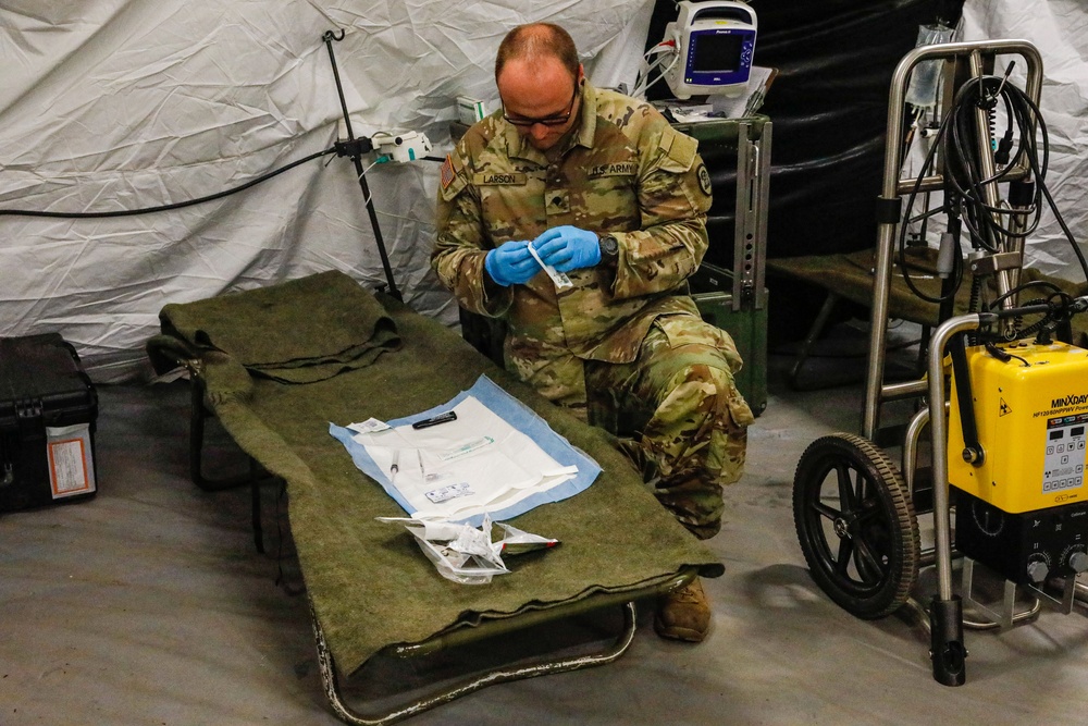 Iowa National Guard Trains a Mass Casualty Scenario During Exercise Northern Strike 2023