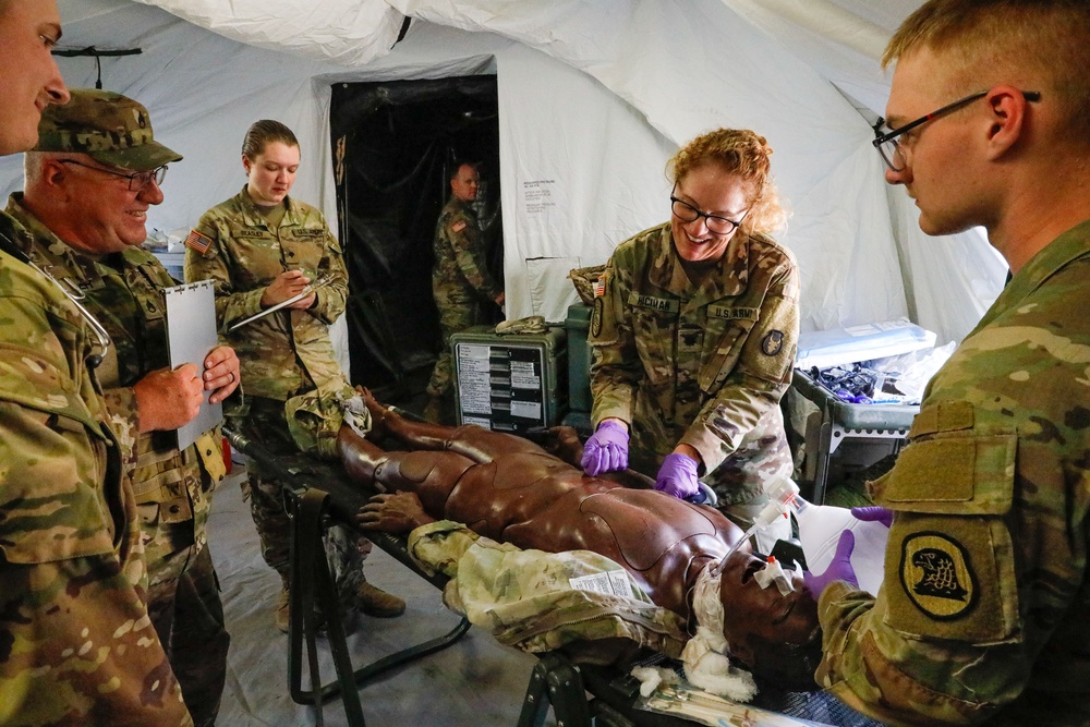 Iowa National Guard Trains a Mass Casualty Scenario During Exercise Northern Strike 2023