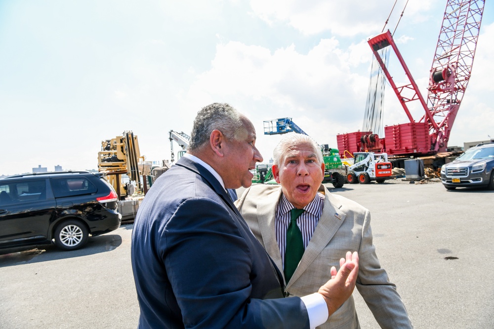 Secretary of the Navy Carlos Del Toro tours Bayonne Dry Dock (BDD)