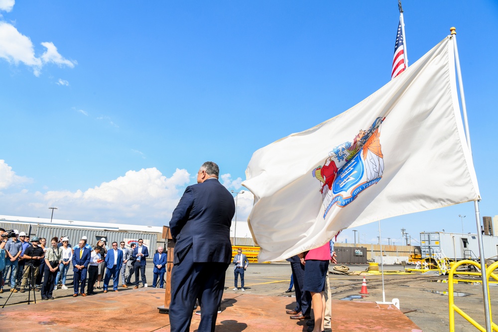 Secretary of the Navy Carlos Del Toro tours Bayonne Dry Dock (BDD)