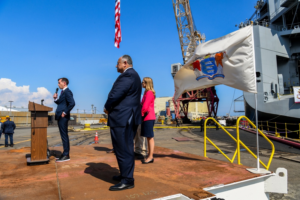 Secretary of the Navy Carlos Del Toro tours Bayonne Dry Dock (BDD)