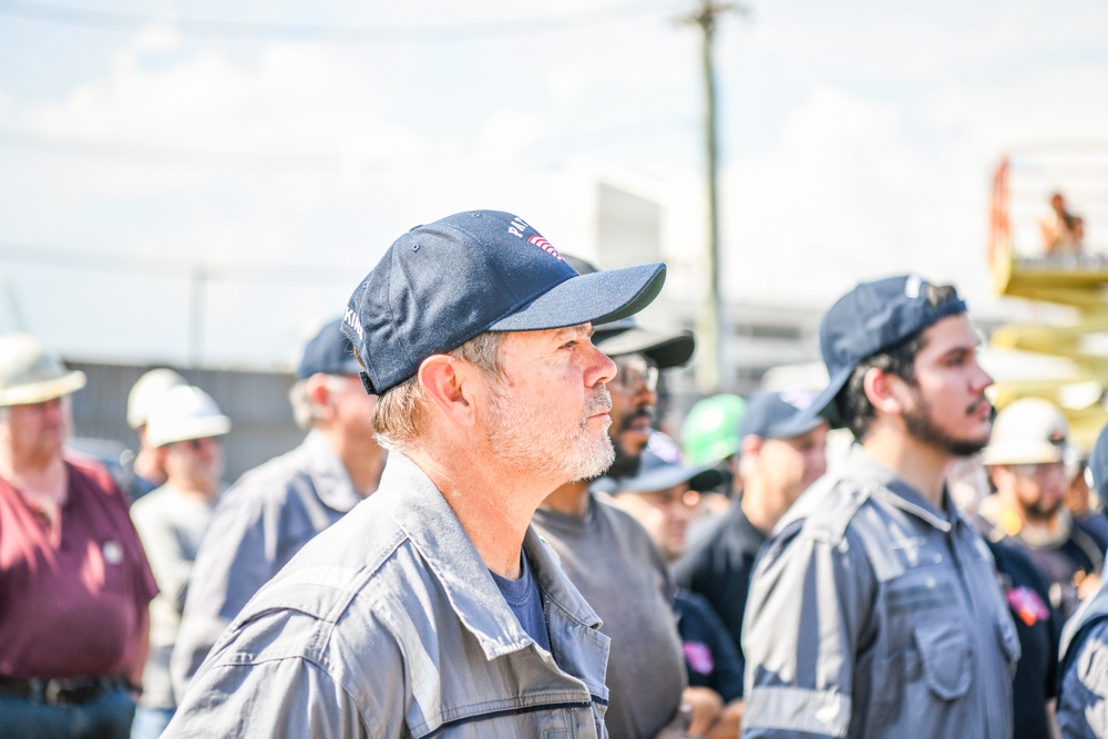 Secretary of the Navy Carlos Del Toro tours Bayonne Dry Dock (BDD)