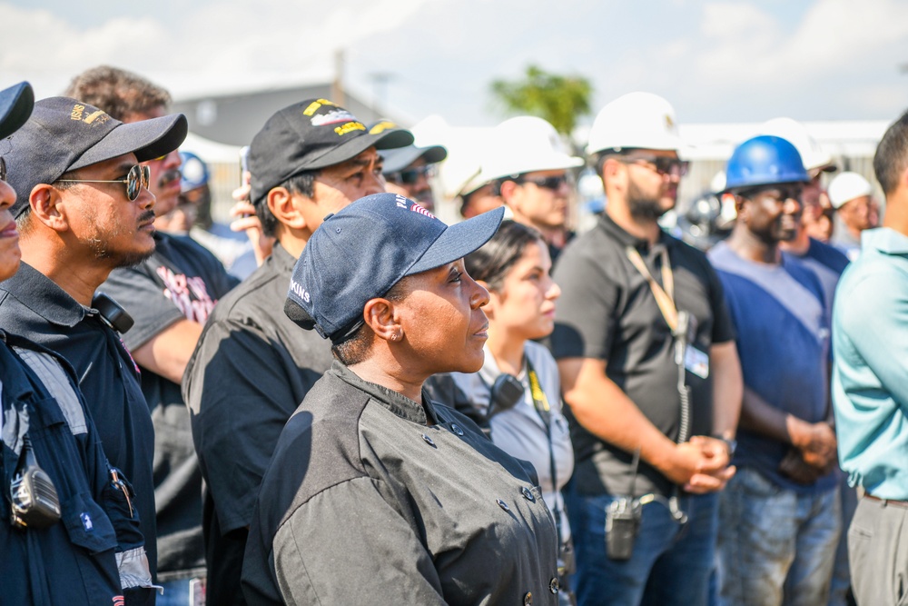 Secretary of the Navy Carlos Del Toro tours Bayonne Dry Dock (BDD)