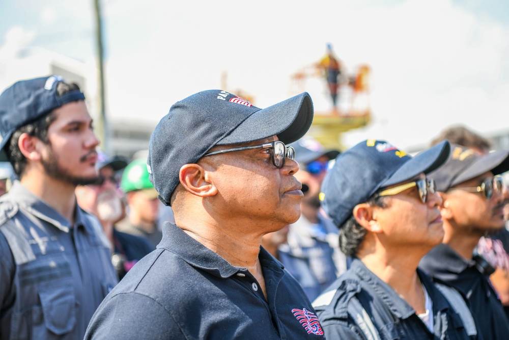 Secretary of the Navy Carlos Del Toro tours Bayonne Dry Dock (BDD)