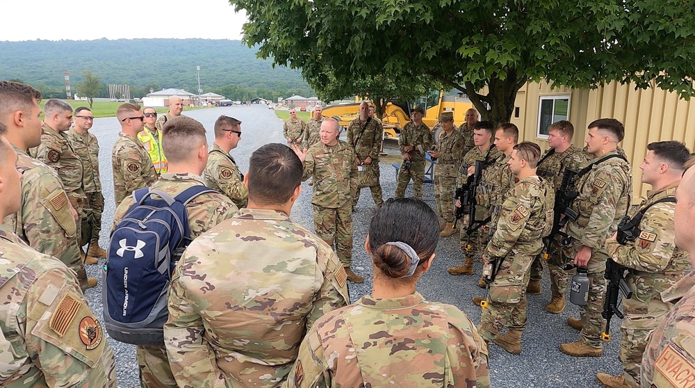 Airmen Greeted at Exercise Iron Keystone