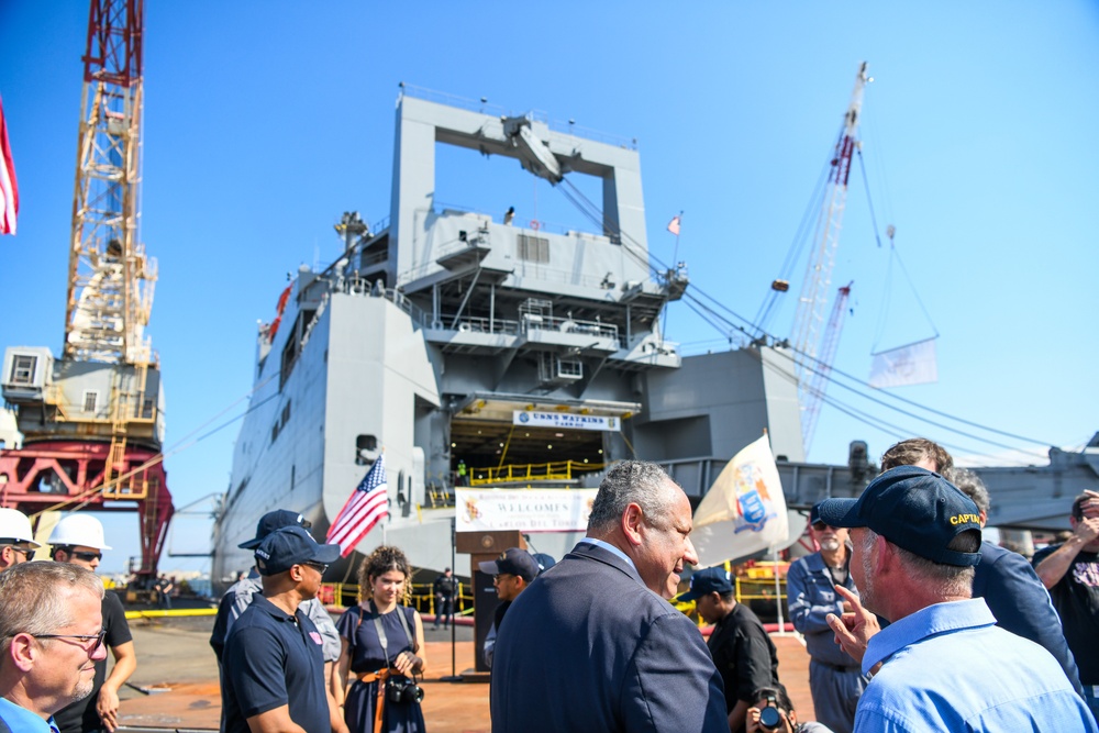 Secretary of the Navy Carlos Del Toro tours Bayonne Dry Dock (BDD)