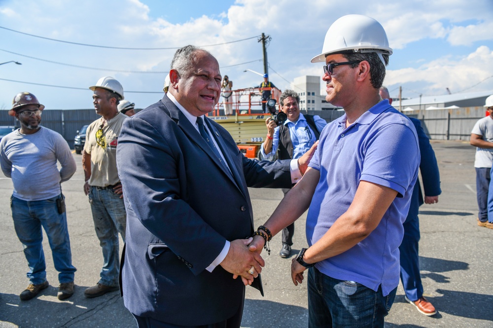 Secretary of the Navy Carlos Del Toro tours Bayonne Dry Dock (BDD)