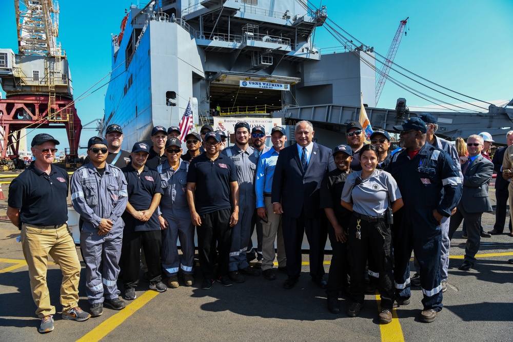 Secretary of the Navy Carlos Del Toro tours Bayonne Dry Dock (BDD)