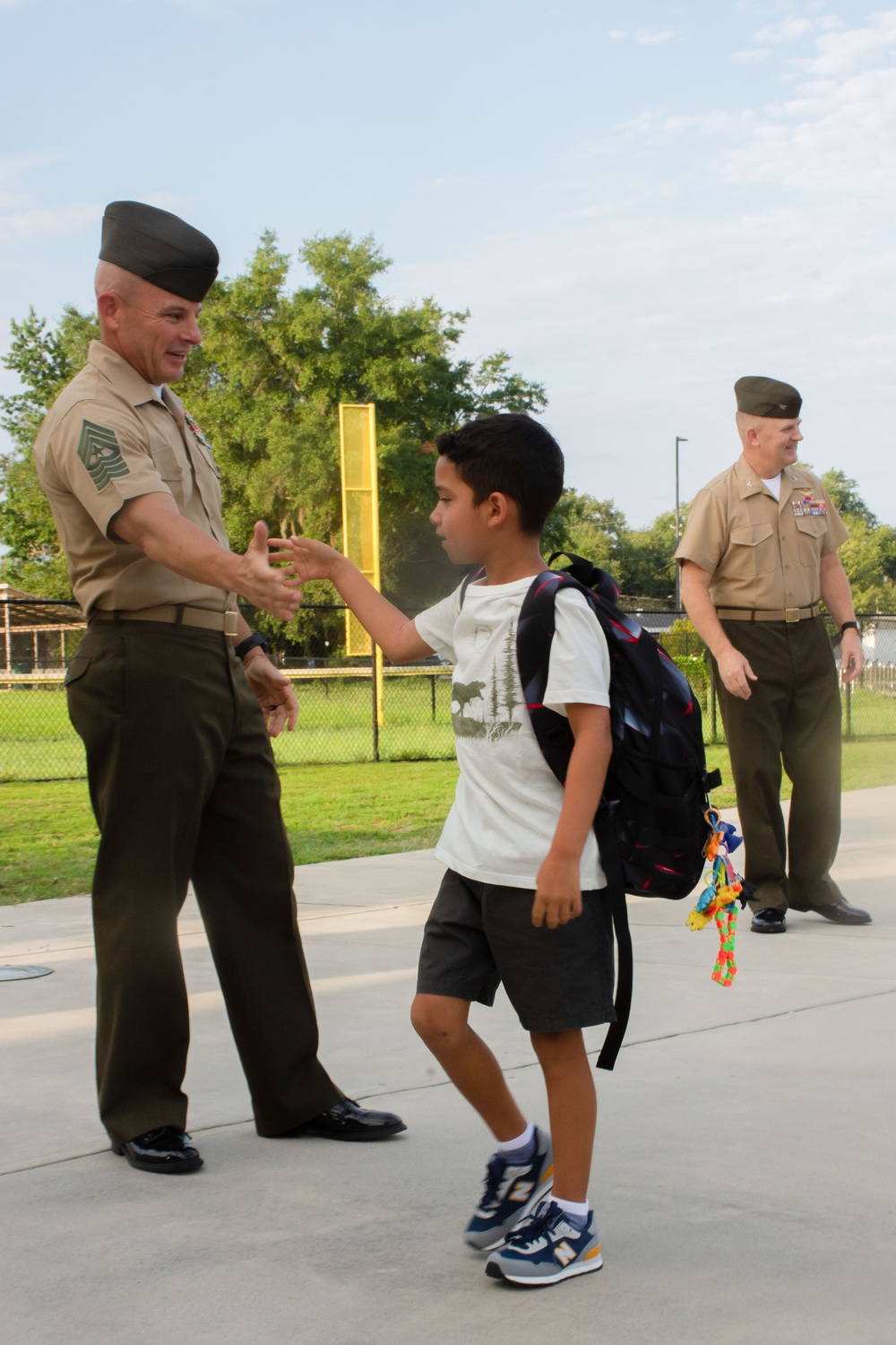 MCAS Beaufort Leadership Welcomes Students Back to School