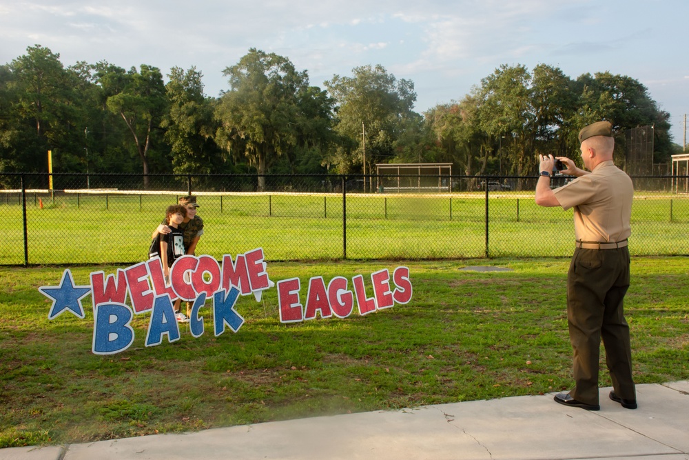 MCAS Beaufort Leadership Welcome Students Back to School