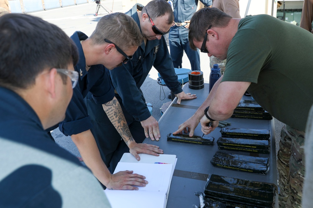 Navy EOD Sailors Operate from USS Gunston Hall During LSE 2023