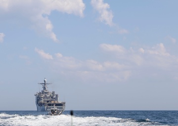 Navy EOD Sailors Operate from USS Gunston Hall During LSE 2023