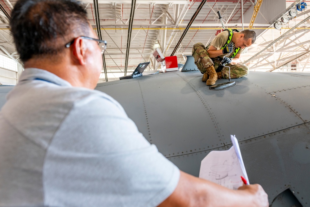 167th Airlift Wing maintainers support maintenance process verification