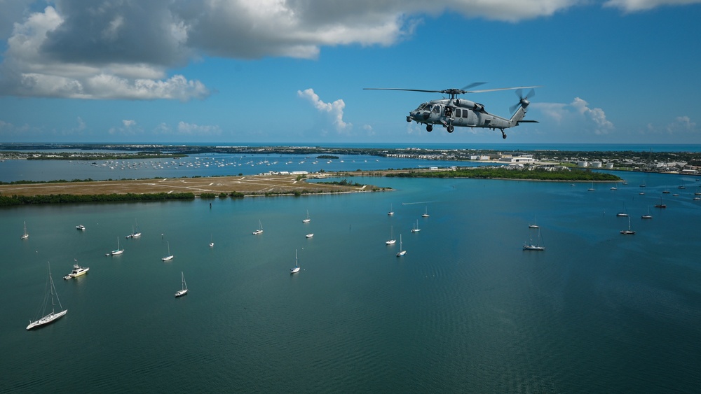 U.S. Navy MH-60S Seahawk's Conduct Search and Rescue (SAR) Training