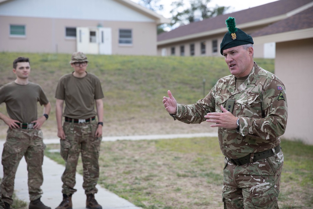 British Army Brig. Gen. Owen Lyttle visits soldiers at Northern Strike 23-2