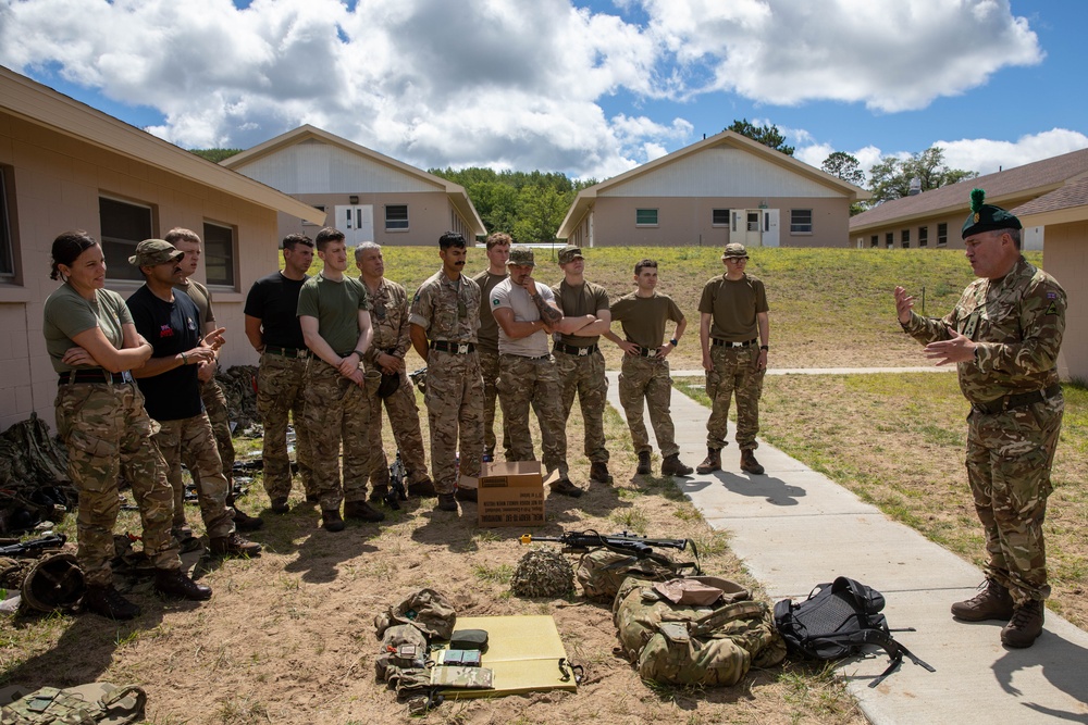 British Army Brig. Gen. Owen Lyttle visits soldiers at Northern Strike 23-2