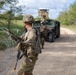 Soldiers with the 1431st Engineer Company set up a concertina wire obstacle during Exercise Northern Strike 2023