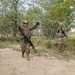 Soldiers with the 1431st Engineer Company set up a concertina wire obstacle during Exercise Northern Strike 2023