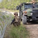 Soldiers with the 1431st Engineer Company set up a concertina wire obstacle during Exercise Northern Strike 2023