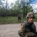 Soldiers with the 1431st Engineer Company set up a concertina wire obstacle during Exercise Northern Strike 2023