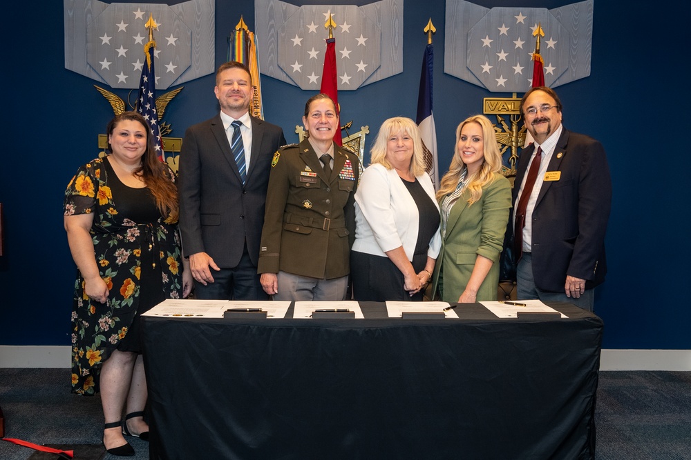 U.S. Army Reserve Pilot Program's Childcare Intergovernmental Support Agreement Signing Ceremony