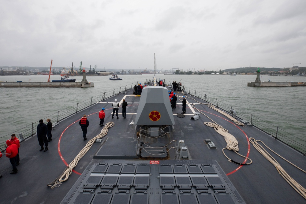 Roosevelt is on a scheduled deployment in the U.S. Naval Forces Europe area of operations, employed by the U.S. Sixth Fleet to defend U.S., allied and partner interests.