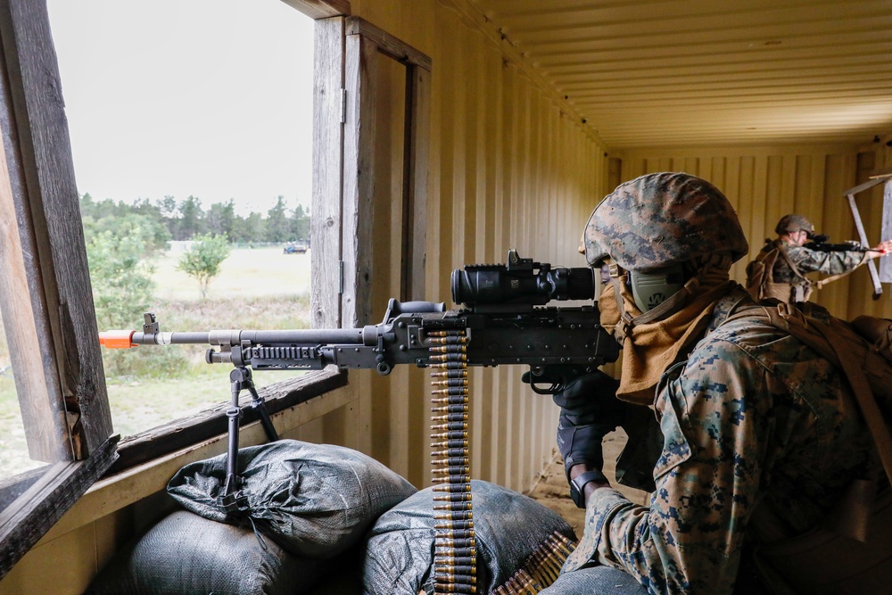 U.S. Marines and British army soldiers Conduct Urban Warfare Training during Northern Strike 2023