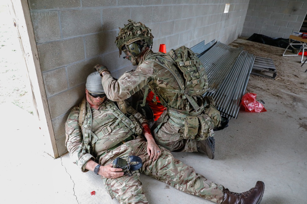 U.S. Marines and British army soldiers Conduct Urban Warfare Training during Northern Strike 2023