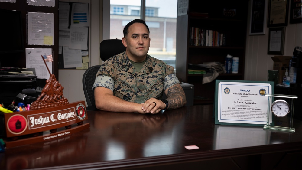 2nd MLG Spotlight: Geico Military Service Award Winner, Master Sgt. Gonzalez